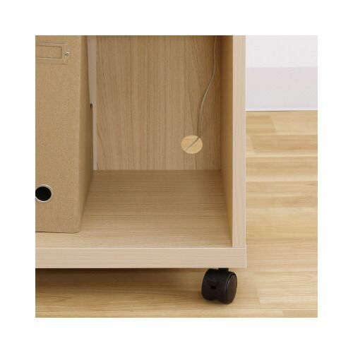 木製デスク下ワゴン 天板付 ナチュラルONA-6045WNA 白井産業 MARWIL-DEMENAGEMENTS_CH