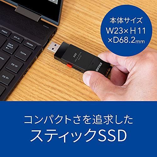 ブラック_2TB バッファロー SSD 外付け 2.0TB USB3.2 Gen2 読込