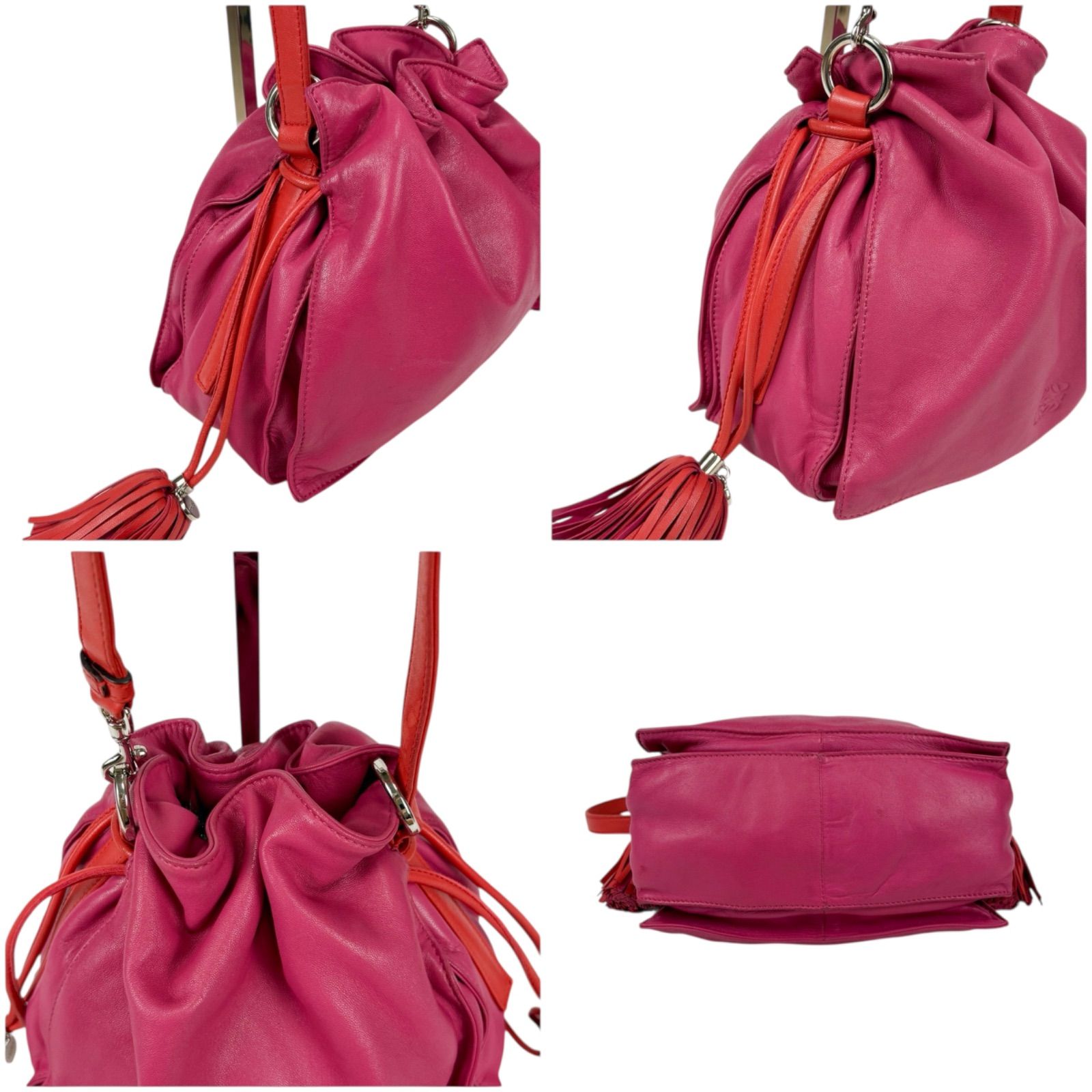 ロエベ LOEWE フラメンコ ショルダーバッグ ナッパレザー