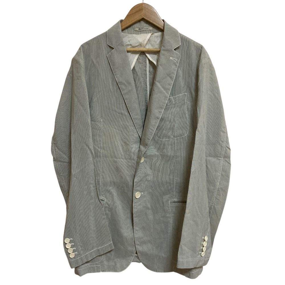 美品　ARMANI COLLEZIONI アンコンジャケット　ネイビー　52 ジョルジオアルマーニ黒ラベル「ネイビーアンコンジャケット