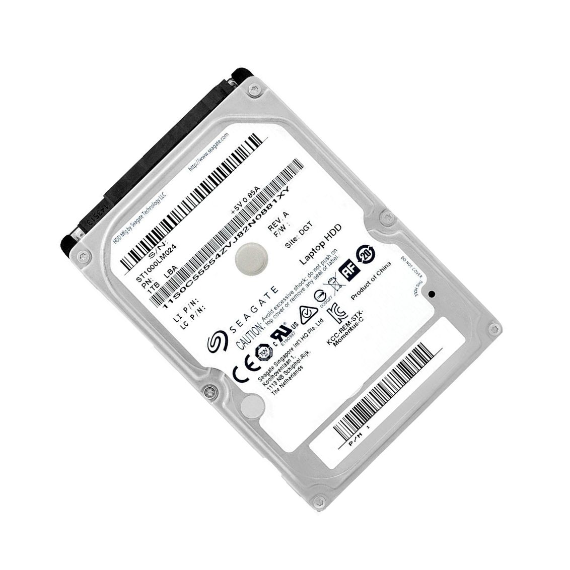 Seagate 1TB 2.5 HDD ハードドライブ fNotebook 5400rpm 8MB SATA-II ST1000LM024