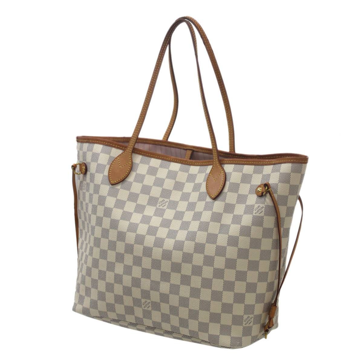 LOUIS VUITTON | ルイヴィトン ネバーフルMM トートバッグ ダミエ アズール N51107 FL1189 NO Bランク