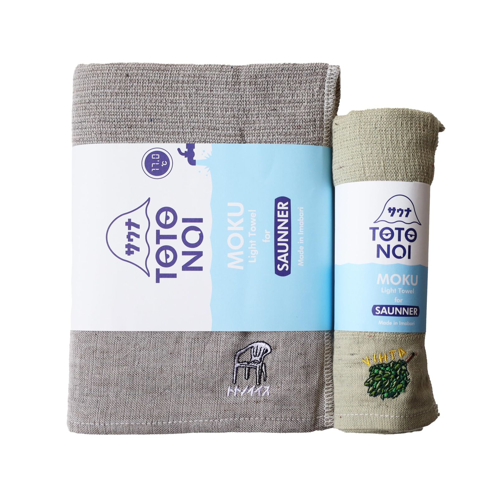 コンテックス】 サウナMOKU ＜60259-90＞ バスタオル&フェイスタオル各