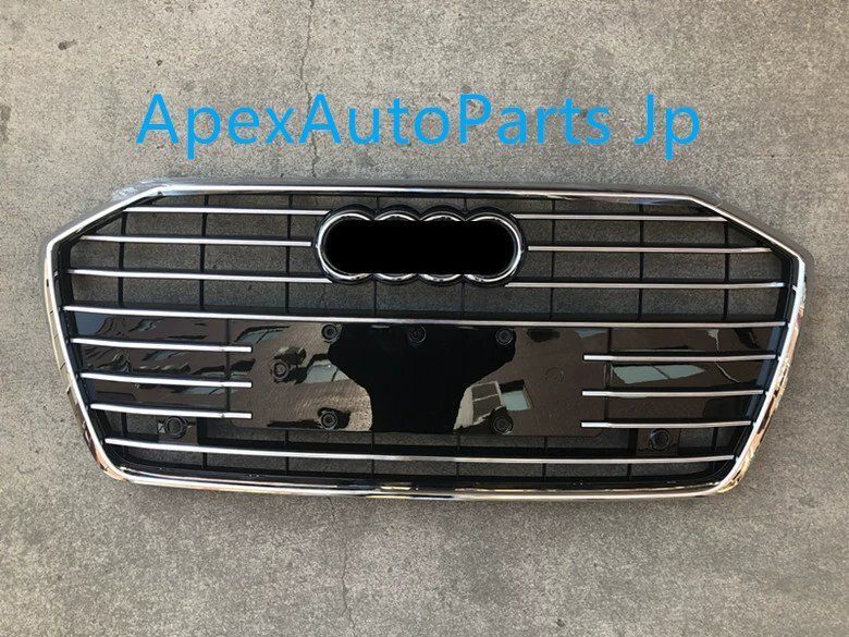アウディA6 改造用フルブラックグリル 2019- モデル A6L エンブレム付き