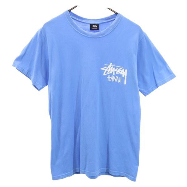 ステューシー 半袖 Tシャツ S ブルー系 STUSSY ロゴプリント メンズ 【中古】  【230504】 メール便可