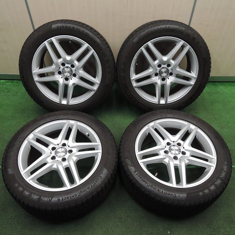 *送料無料* 4本価格★ベンツ BMW等 Euro Forsch 245/50R18 スタッドレス コンチネンタル コンチバイキングコンタクト6 PCD112/5H★4010910TNス