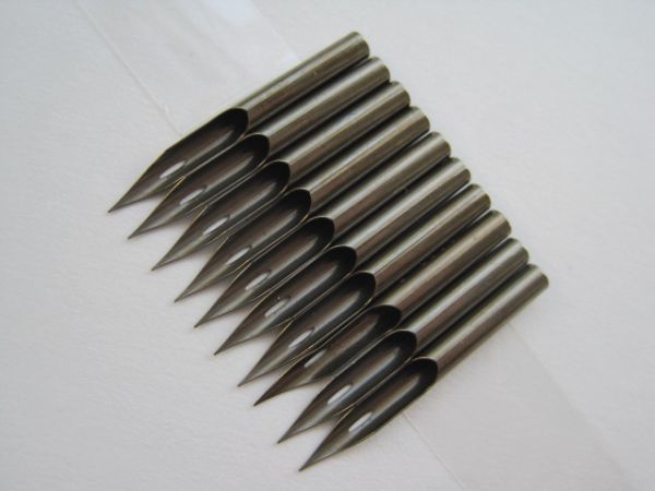 43.丸ペン【 ゼブラ Aタイプ №2586 】 ブロンズ 10本 防錆紙