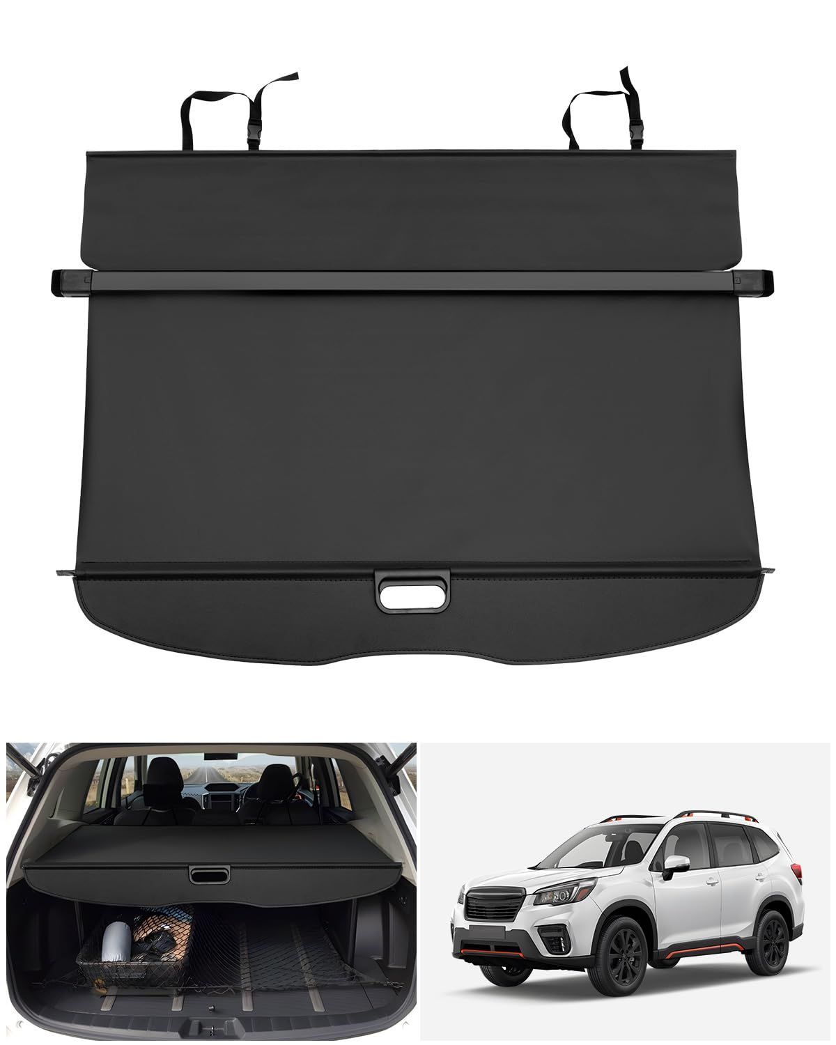 数量限定 Mixsuper スバル フォレスター SK系 トノカバー ロールシェード 改良型 Subaru Forester 日本専用 ラゲージ収納 プライバシー保護 耐高温 車種専用設計 ラゲージ収納 内装パーツ トラック