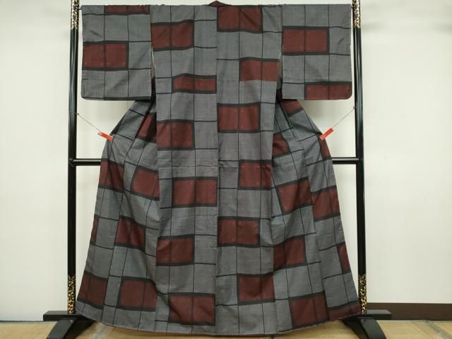 平和屋着物＊夏物 生紬 成り物 正絹 逸品 AAAX3810jd 平和屋着物◎八寸