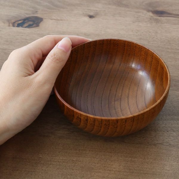 子供おかず椀 子ども用 200ml 木製 漆 茶碗 同色6個セット （ お椀 椀 味噌汁椀 吸物椀 器 うつわ 漆塗り 木製食器 ミニ 小さい 飯椀 ご飯茶碗 お茶碗 汁碗 おちゃわん ナチュラル おしゃれ ）