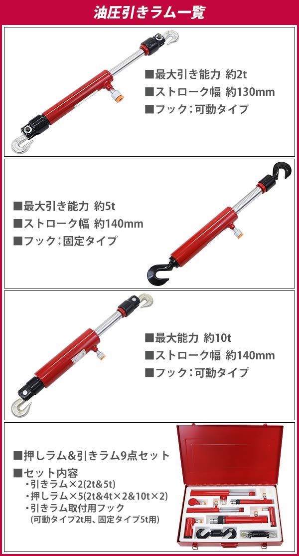 ストローク約140mm 最大圧力約70MPa