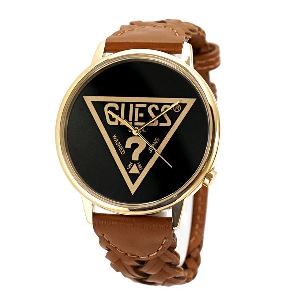 新品】GUESS ゲス 腕時計 オリジナルズ ブラウンレザー V1001M3 - メルカリ