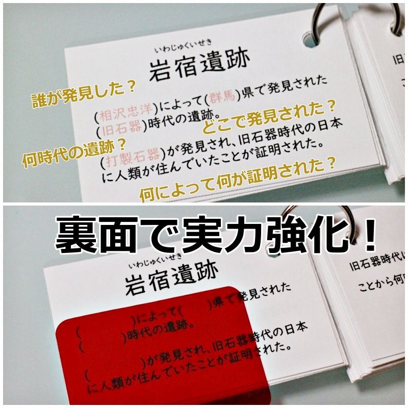 国内配送中学受験　実力UP地理用語カード　都道府県カード　暗記カード　フラッシュカード 語学・辞書・学習参考書