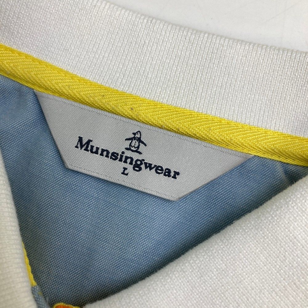 サイズ：L MUNSING WEAR マンシングウェア ワンピース ドット ホワイト