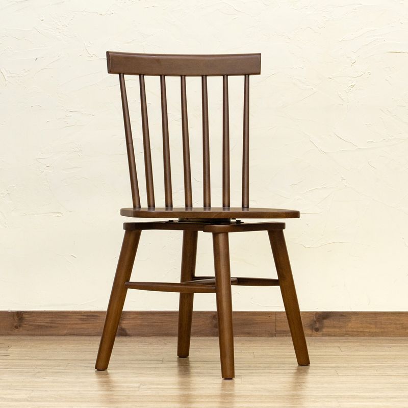 ウインザー調回転チェアKoppio ブラウン ウインザー調回転チェアKoppio ブラウン