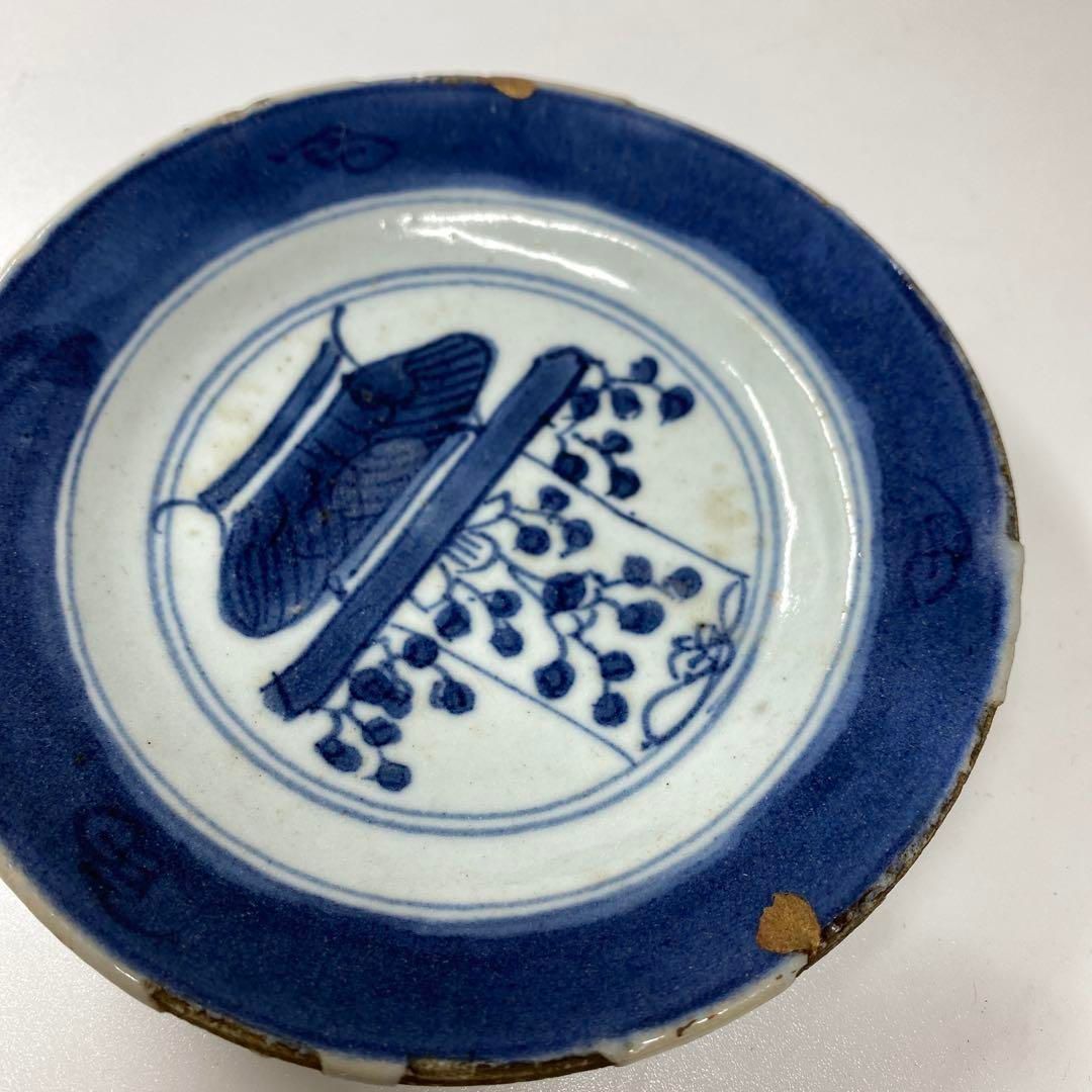 中国清朝時代 新渡青花皿6枚 木箱付 直径11.3㎝ 東Y6-1218④ - メルカリ