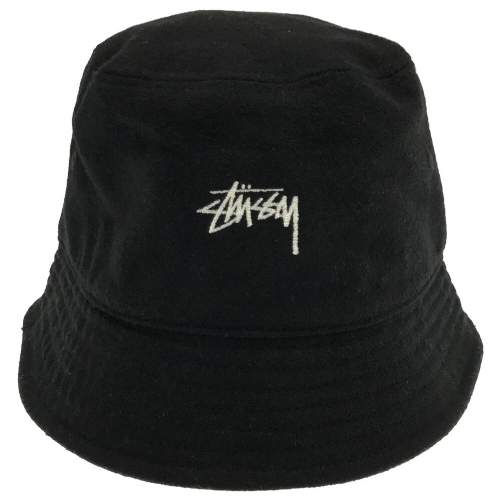 Stussy バケットハット ブラック ロゴ入り STUSSY ステューシー Bucket Hat バケットハット 海外モデル