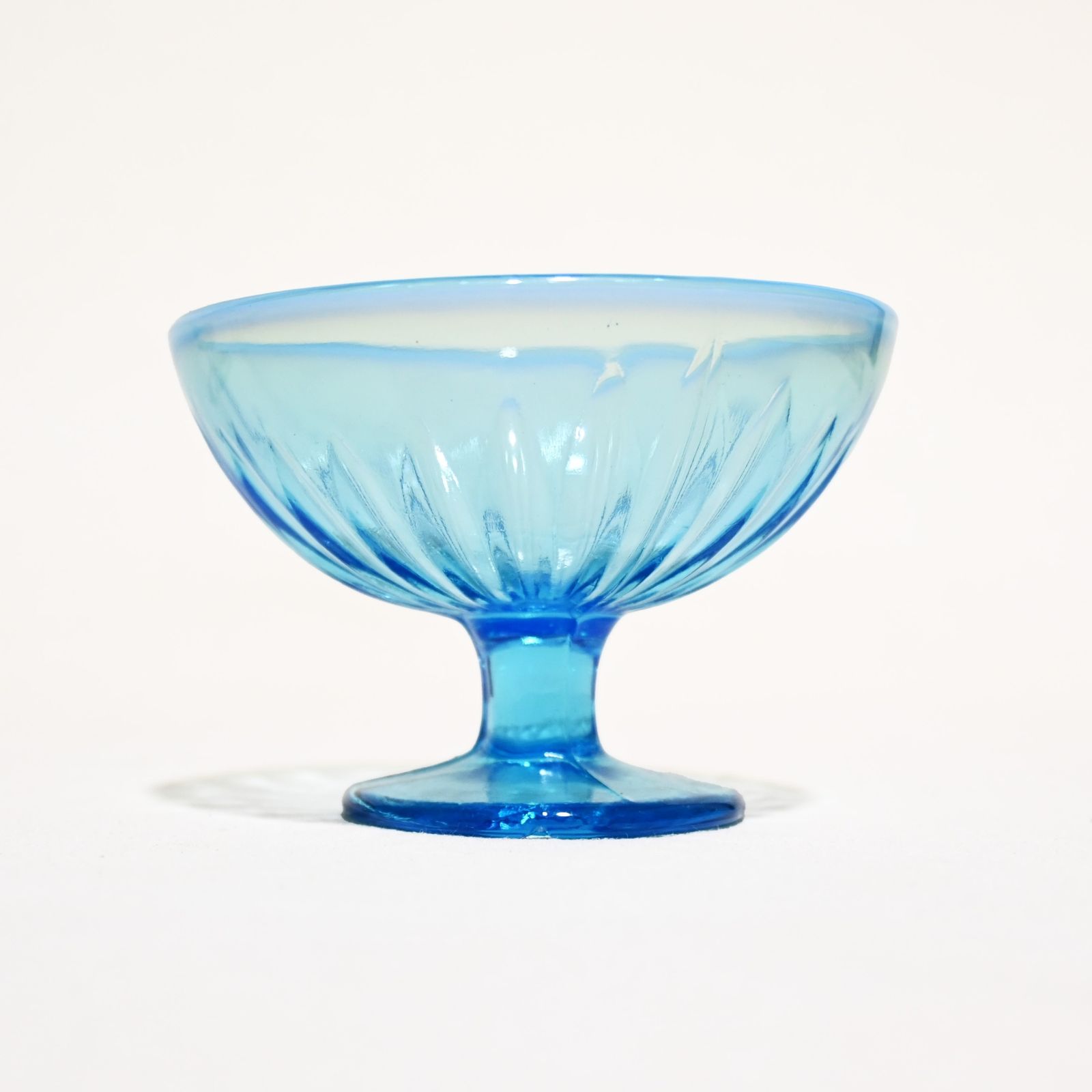 大正 かき氷カップ プレスガラス 手作りガラス デザートカップ2個