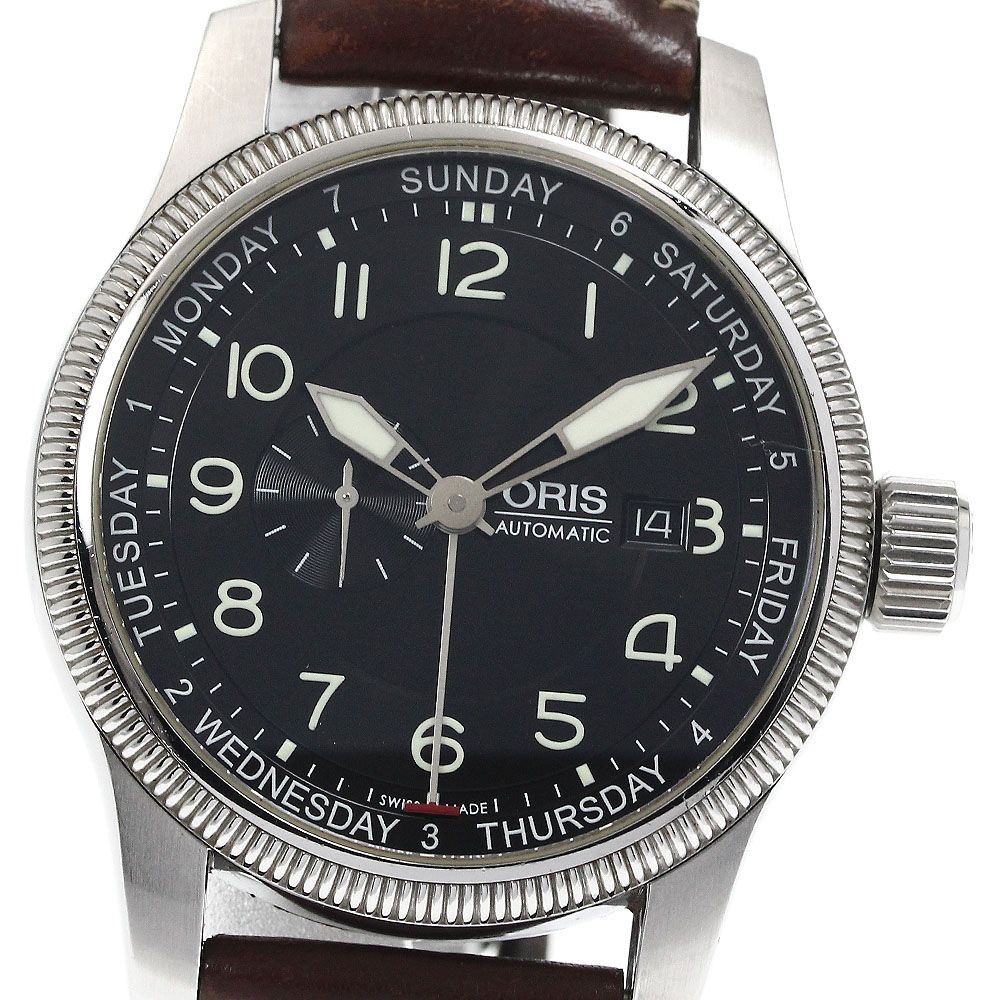 オリス ORIS 7629-40 ビッククラウン デイト スモールセコンド 自動巻き メンズ_883833