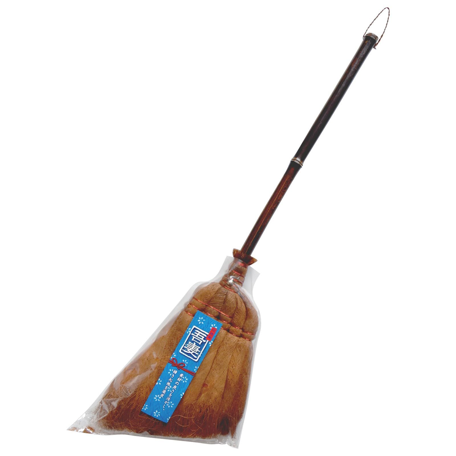 【新着商品】穂幅:約23cm全長:約73cm 1本 ブラウン 吾妻棕櫚箒鬼毛短柄 良質な穂を選別した上級棕櫚箒 室内用シュロほうき 匠114 アズマ