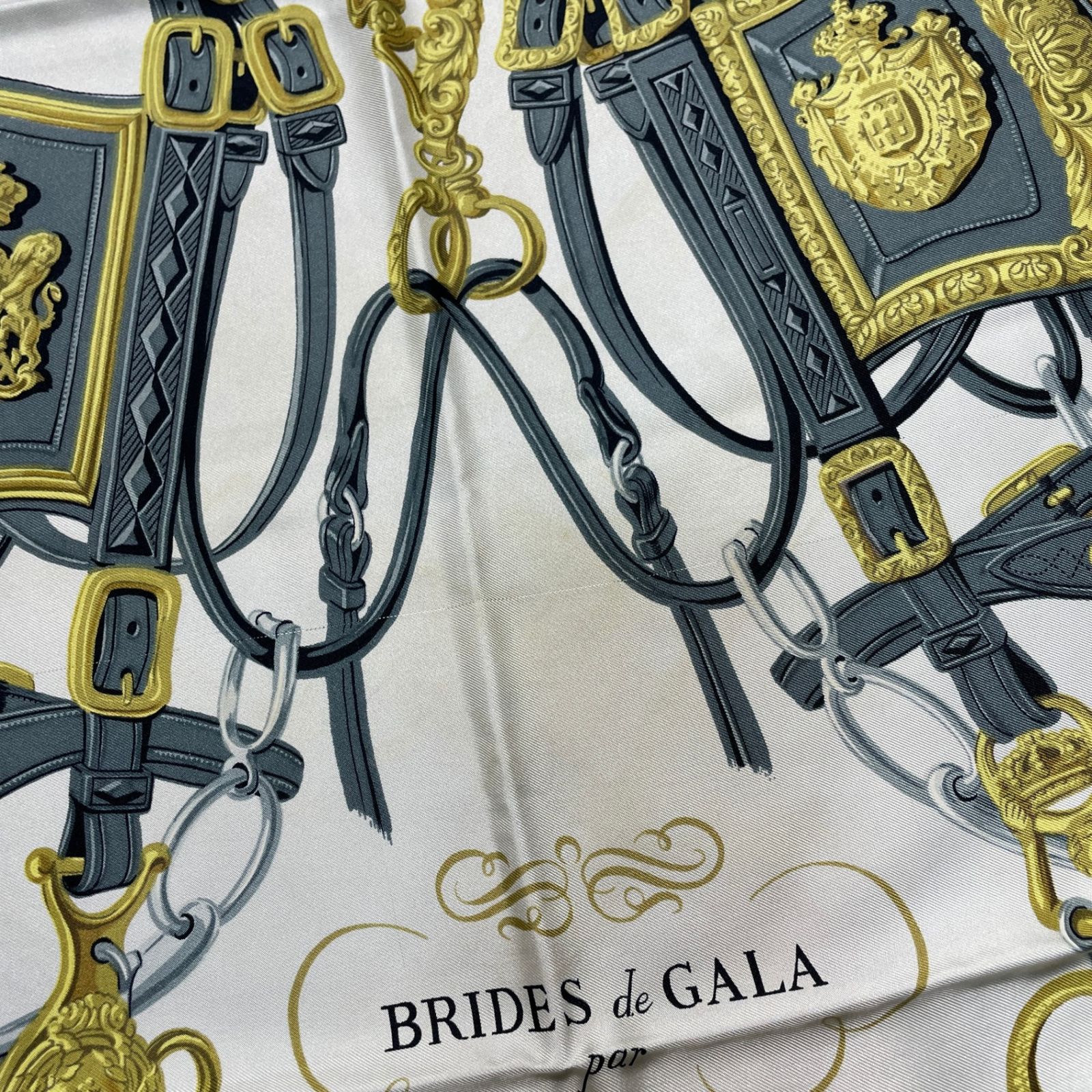 2502-221｜エルメス カレ90 スカーフ BRIDES de GALA