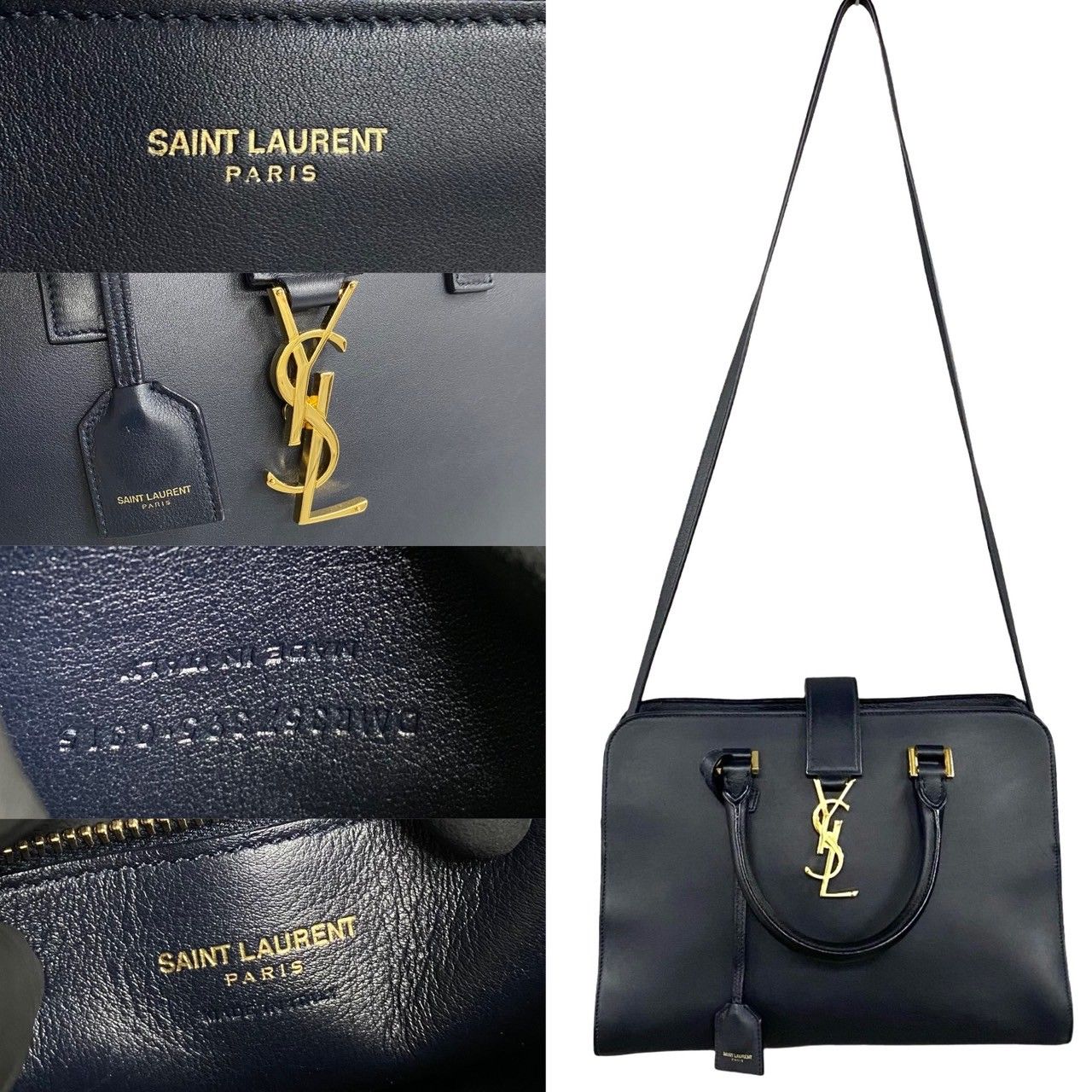 【VINTAGE】サンローラン ロゴ カバス バッグ Saint Laurent CABAS(サンローラン カバス) - 海外通販のBUYMA