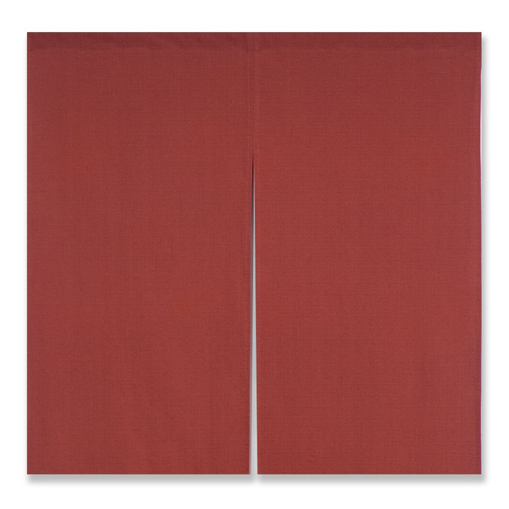 粋 - 色あそび 無地 のれん EE（えんじ）90×90 2割上部袋