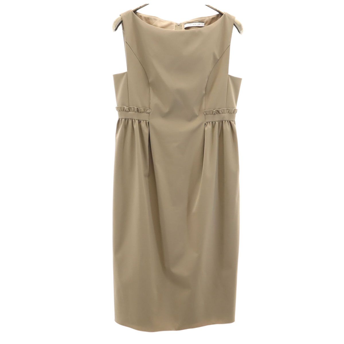 FOXEY NEW YORK フォクシーニューヨーク 日本製 ノースリーブ ミニワンピース 38 アッシュブラウン レディース FOXEY NEW YORK フォクシーニューヨーク 日本製 ノースリーブ ミニ