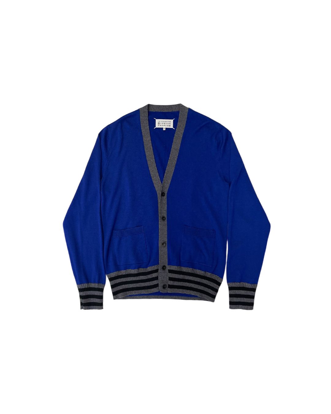 メゾン Maison Margiela(メゾンマルジェラ) 18AW 百 ステッチ カーディガン ブルーグレー