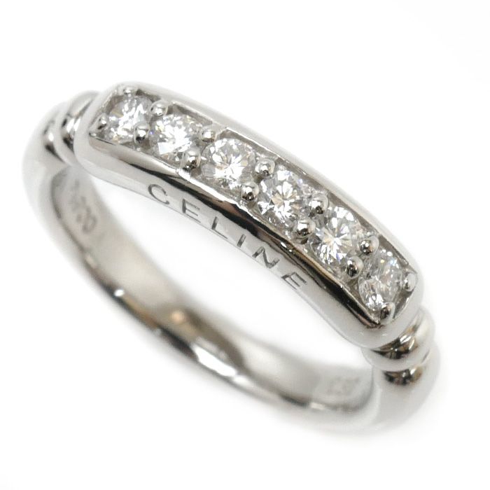 CELINE セリーヌ Pt900プラチナ リング・指輪 ダイヤモンド0.32ct 10号