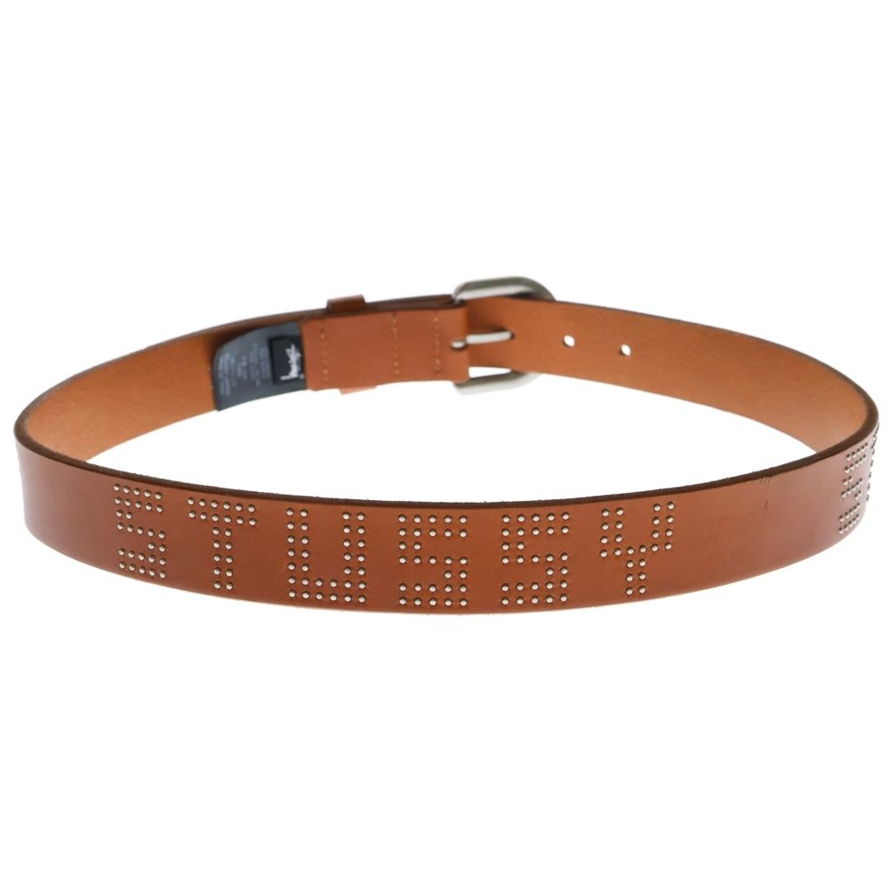 Stussy ブラウンレザーベルト ゴールドバックル　S/Ｍ Buy Stussy SS-Link Buckle Belt 'Brown' - 135187 BROW | GOAT