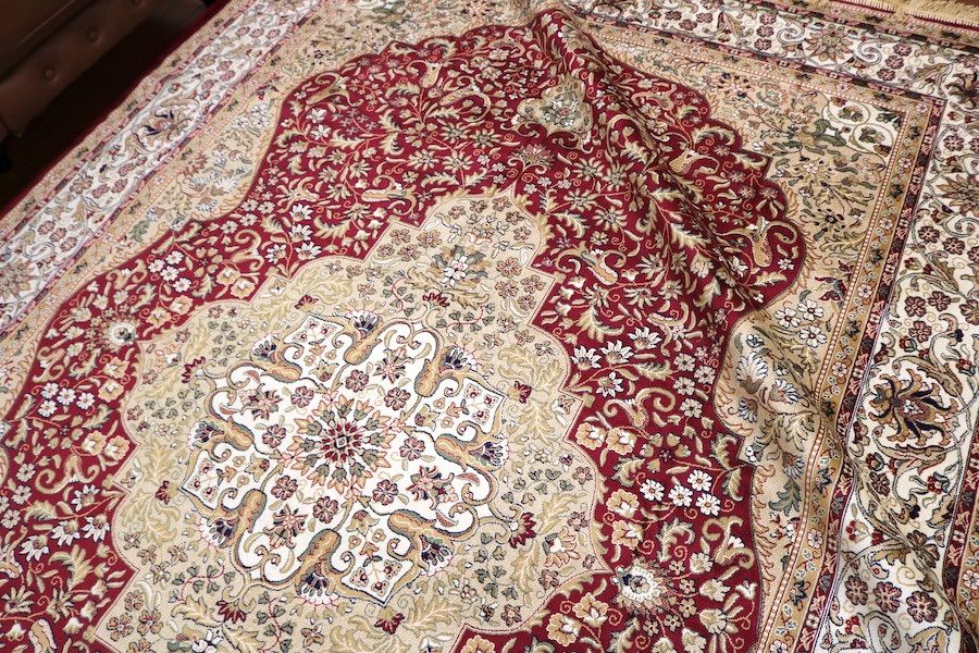 ペルシャ柄絨毯 200×290  ラグ カーペット  訳あり ペルシャ柄絨毯 200×290 新品未使用 大判ラグ カーペット 訳あり