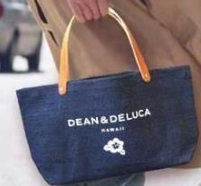 DEAN＆DELUCA ディーン＆デルーカ HAWAII限定 ハワイ限定トートバッグ レザーハンドル Ｓサイズ