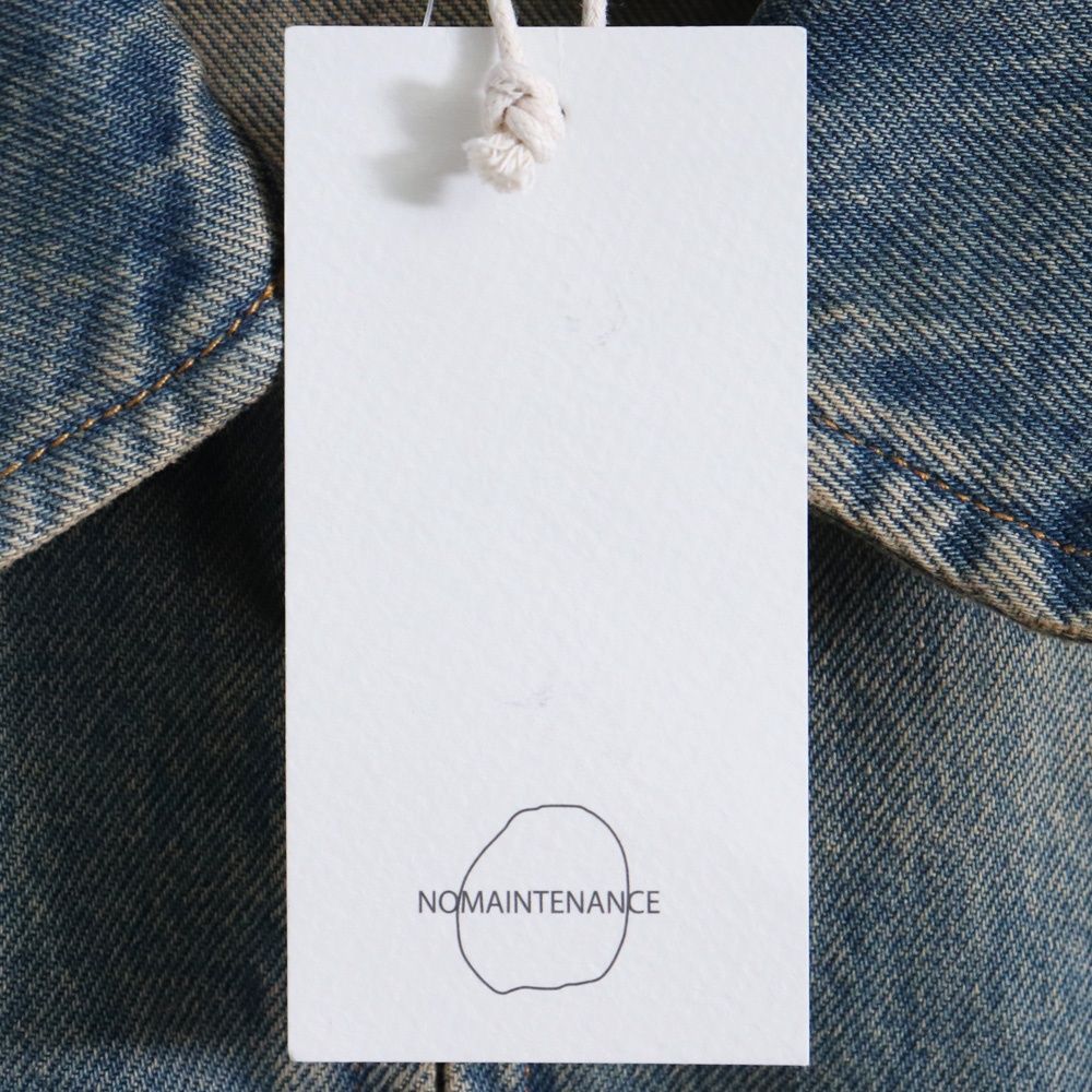 1/31 ご予約品② NO MAINTENANCE Sand-Wash Mechanic Jacket Sサイズ インディゴ RN