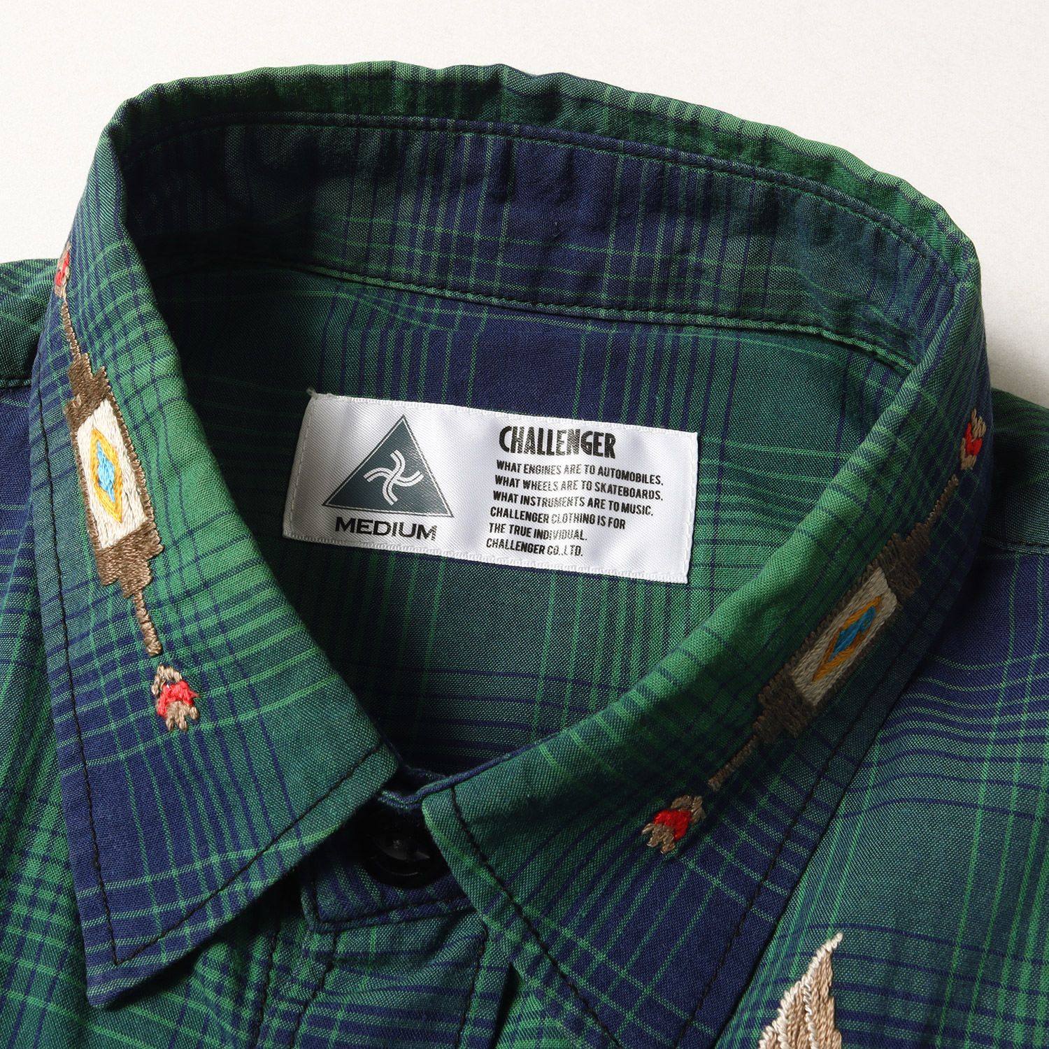 CHALLENGER チャレンジャー シャツ ネイティブ イーグル刺繍 オンブレ