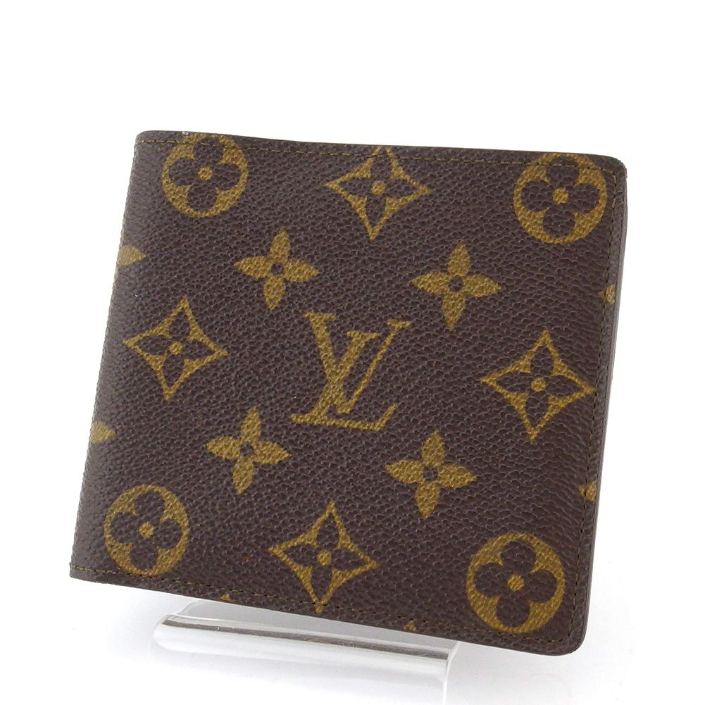 ルイ ヴィトン LOUIS VUITTON 札入れ モノグラム ポルトビエカルトクレディ ブラウン ベージュ レディース
