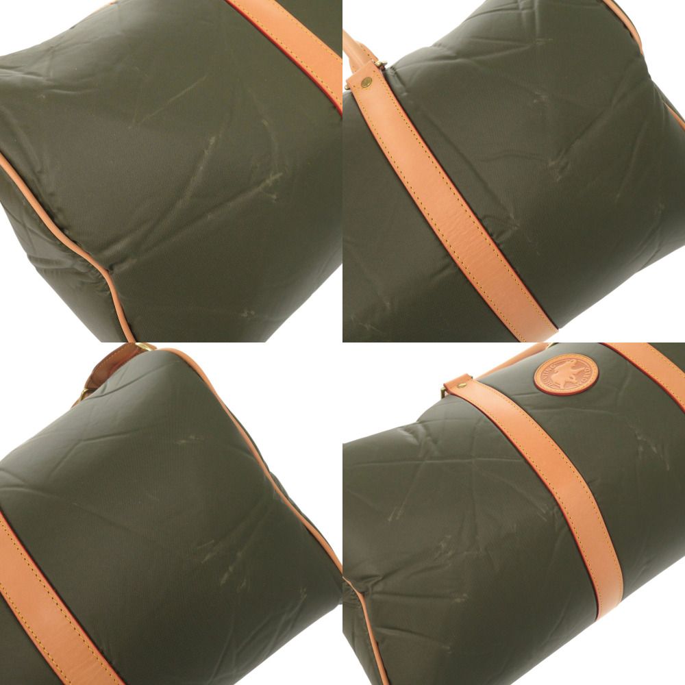 新品同様 ハンティングワールド バチュークロス カーキ ボストン