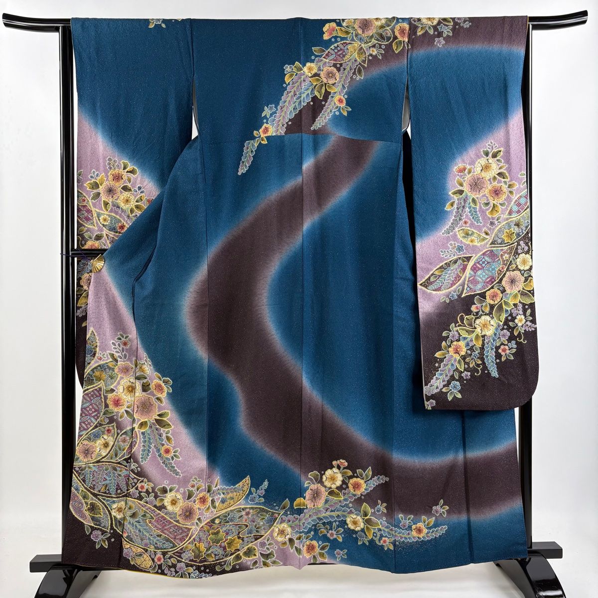 未着用に近い！辻が花柄＊金彩＊豪華絢爛＊振袖＊トールサイズ＊１６８ｃｍ＊裄７０ 未着用に近い！辻が花柄＊金彩＊豪華絢爛＊振袖＊トールサイズ