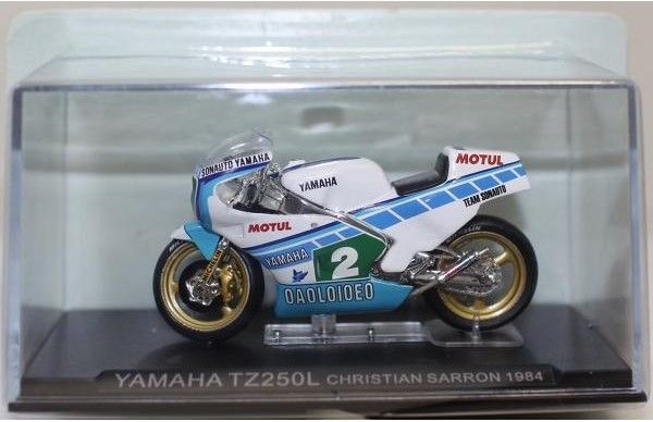 新品 1/24 デアゴスティーニ チャンピオンバイクコレクション ヤマハ TZ250L christian saron 19 240001023788  - メルカリ