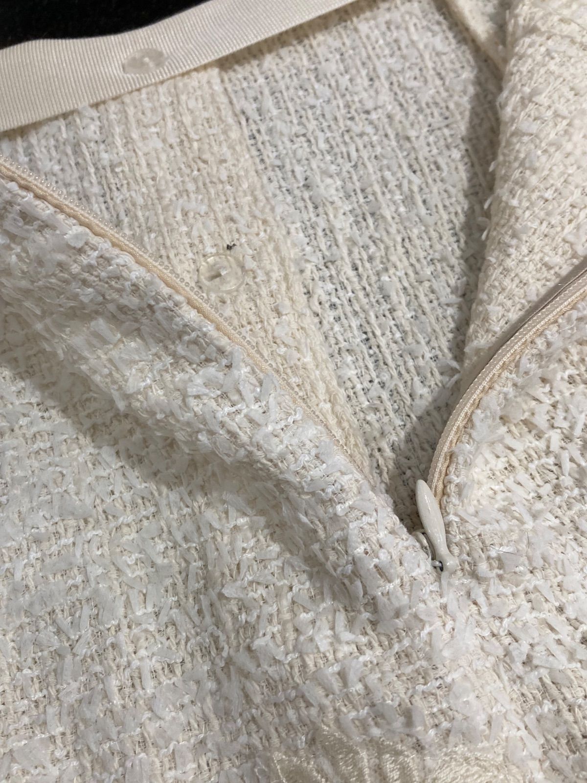 エリザベッタ ELISABETTA FRANCHI ミニスカート 40サイズ オフホワイト レディーススカート イタリア製 GULLKHAN_COM