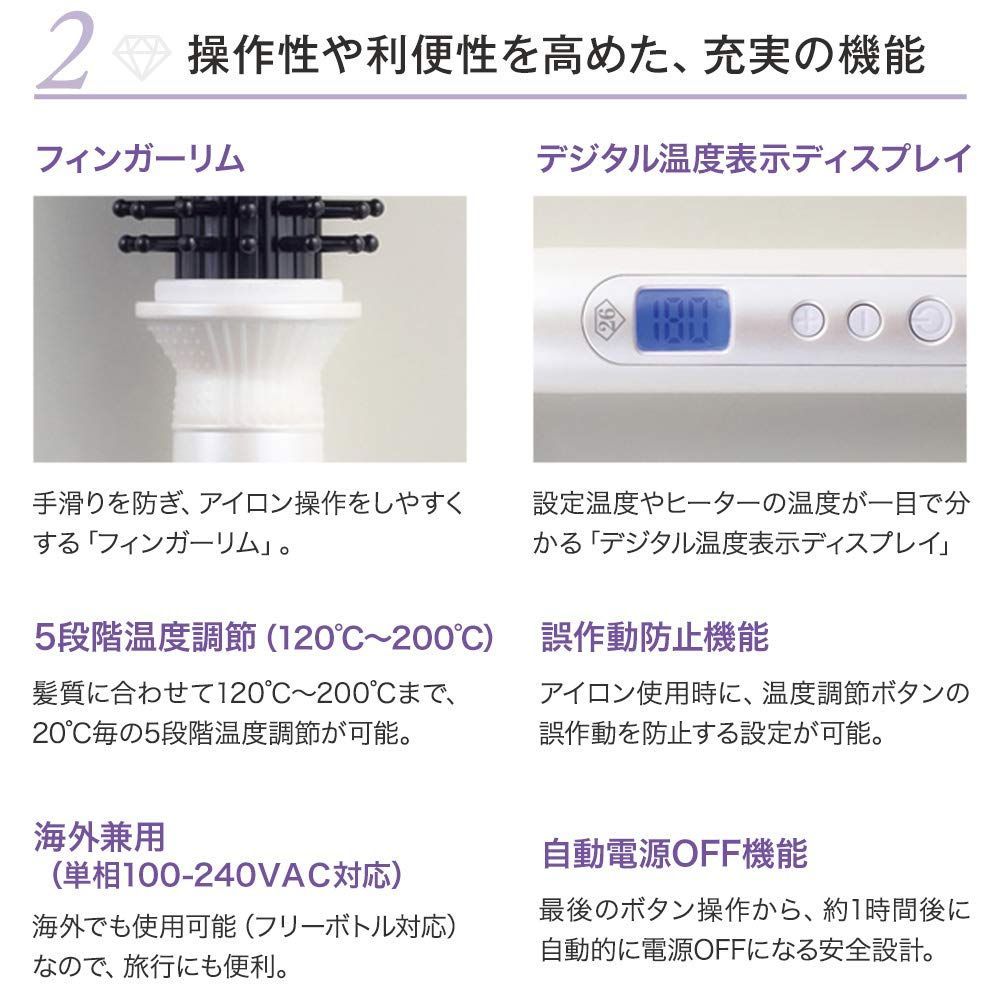 新着商品 ロールブラシアイロン ヘアーアイロン 32mmCREATEION セラミック CIBI-G32W クレイツ