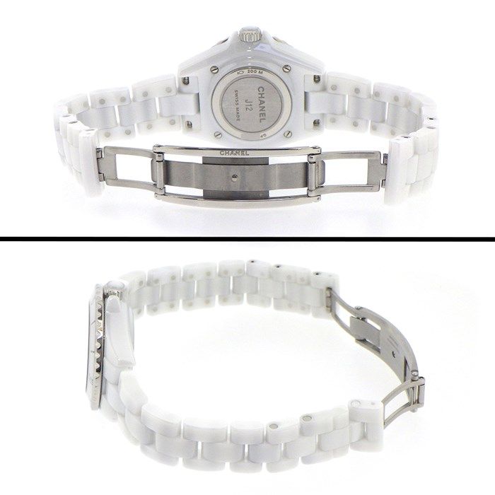シャネル CHANEL 腕時計 J12 H5698 ホワイト文字盤 セラミック SS