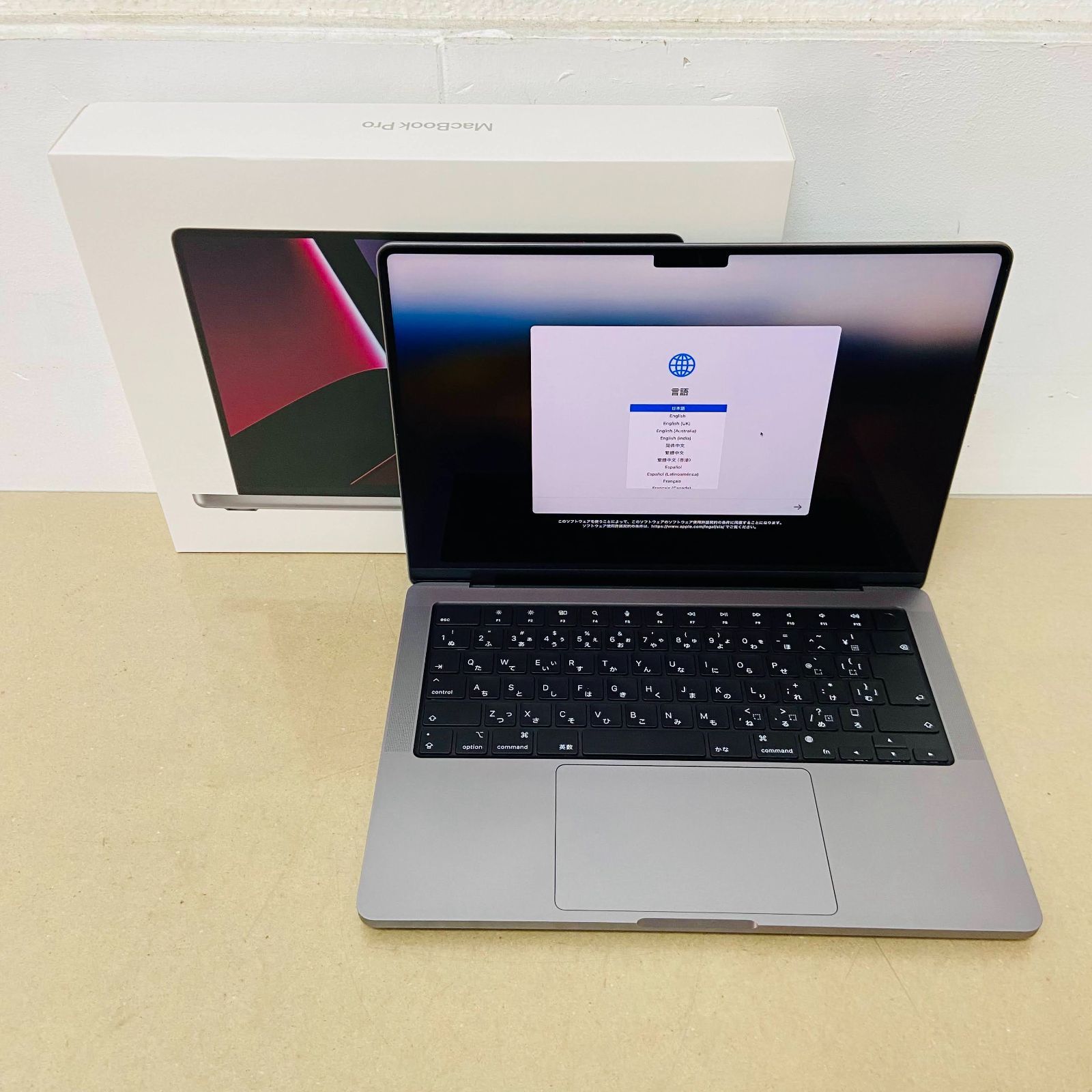 美品　MacBook Pro  14インチ 　M2 Proチップ（12コアCPU/19コアGPU） 32GB 　SSD 1TB　 スペースグレイ MPHF3J/A　CTO 　C565　80サイズ発送