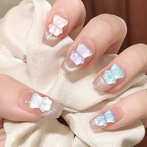 ネイルパーツ クマ 60個セット くま ネイルパーツ 可愛い 3D 立体