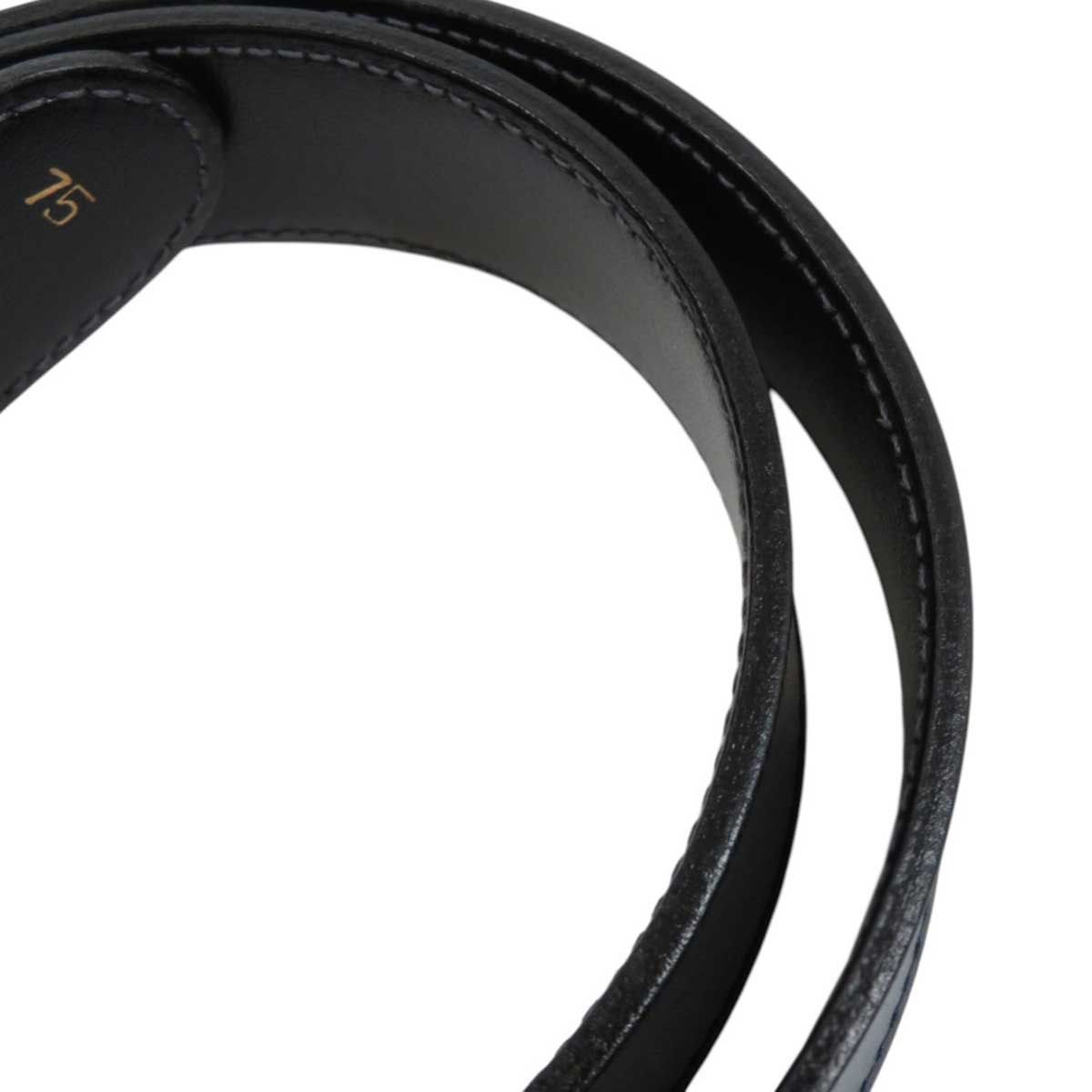 グッチ ヴィンテージ GGロゴ バックル ベルト 30MM 75 メタル