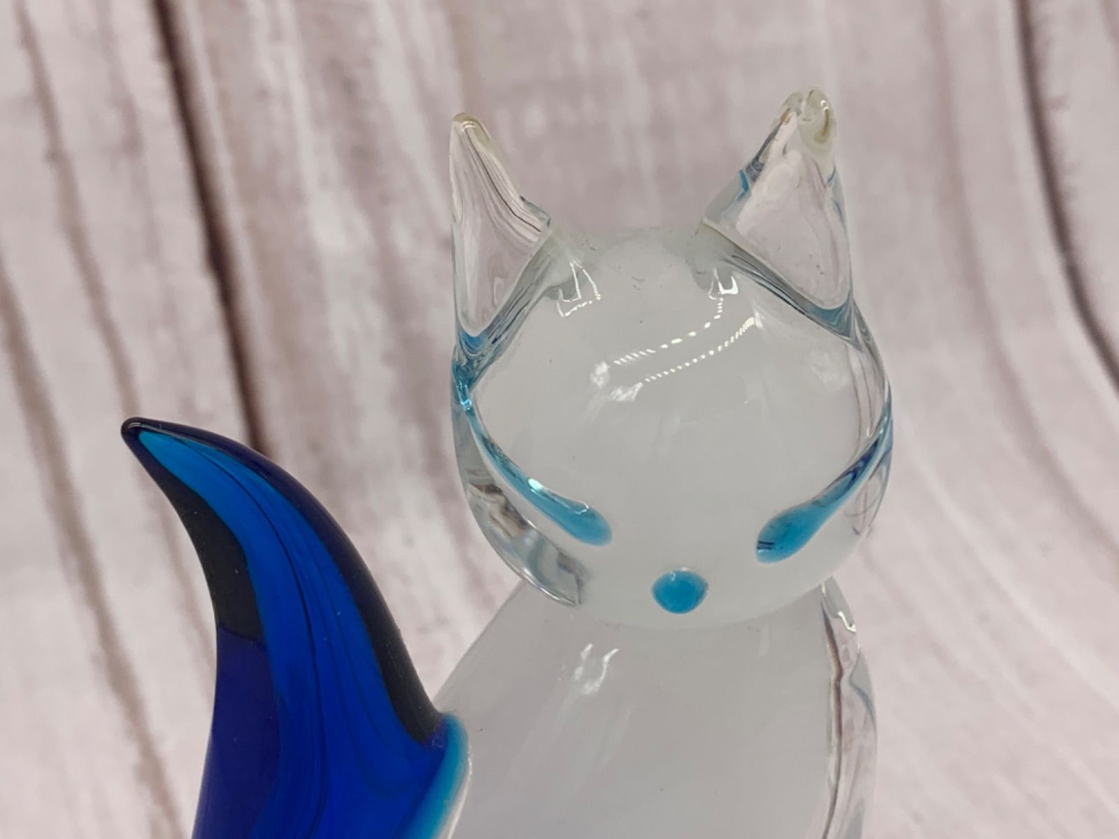 ベネチア　ムラーノ　ヴェネチアンガラス　置物　Murano　猫　ネコ ベネチアムラーノヴェネチアンガラス置物Murano猫ネコ