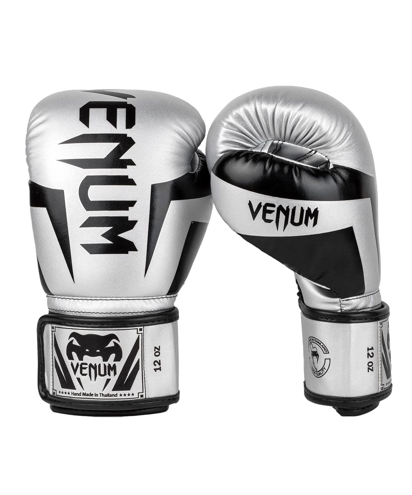 VENUM ボクシング グローブ ELITE BOXING GLOVES （シルバー×ブラック） VENUM-1392-451 //スパーリンググローブ ボクシング キックボクシング フィットネス (12oz) 