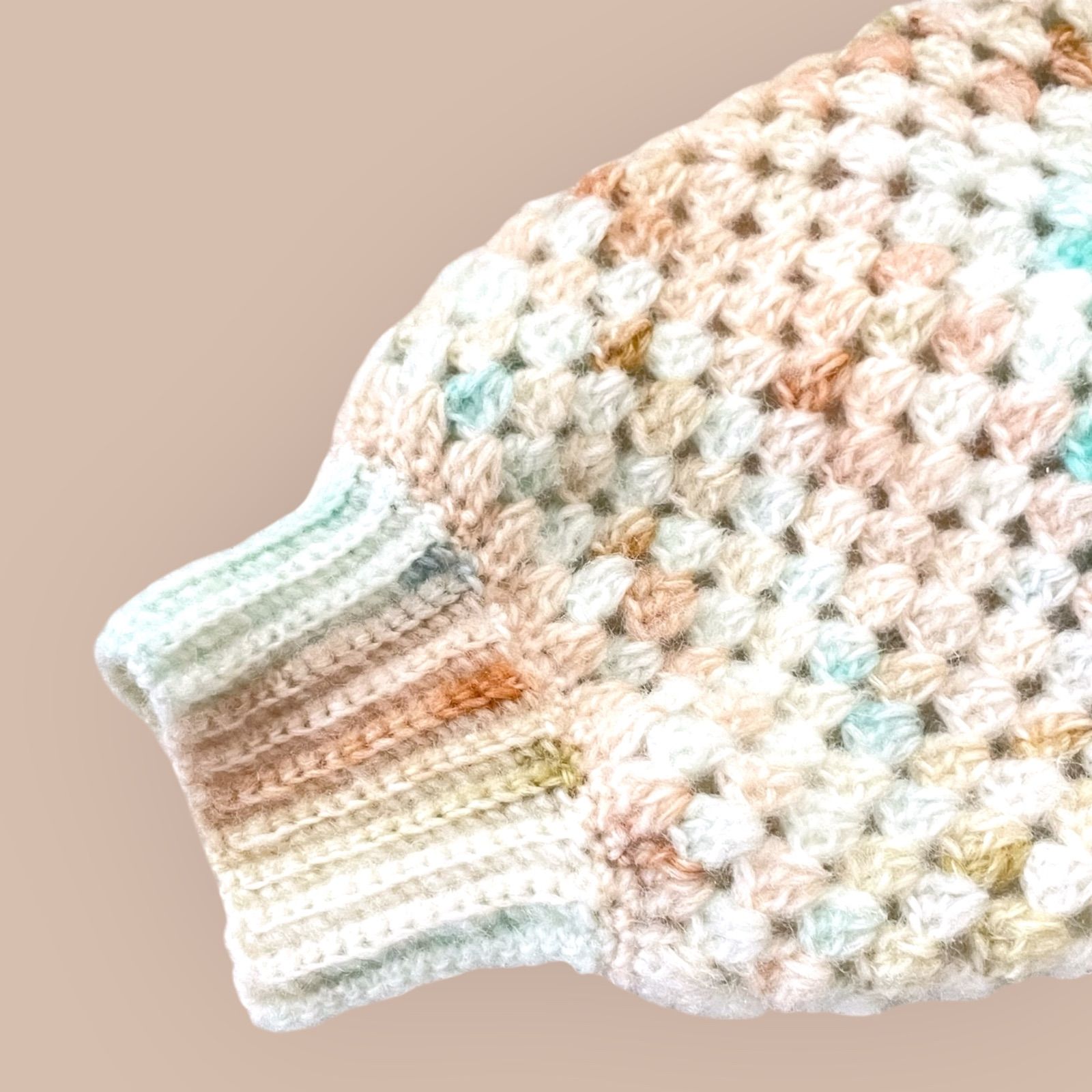 み◉ふわふわ軽い◉手編みのゆったりカーディガン