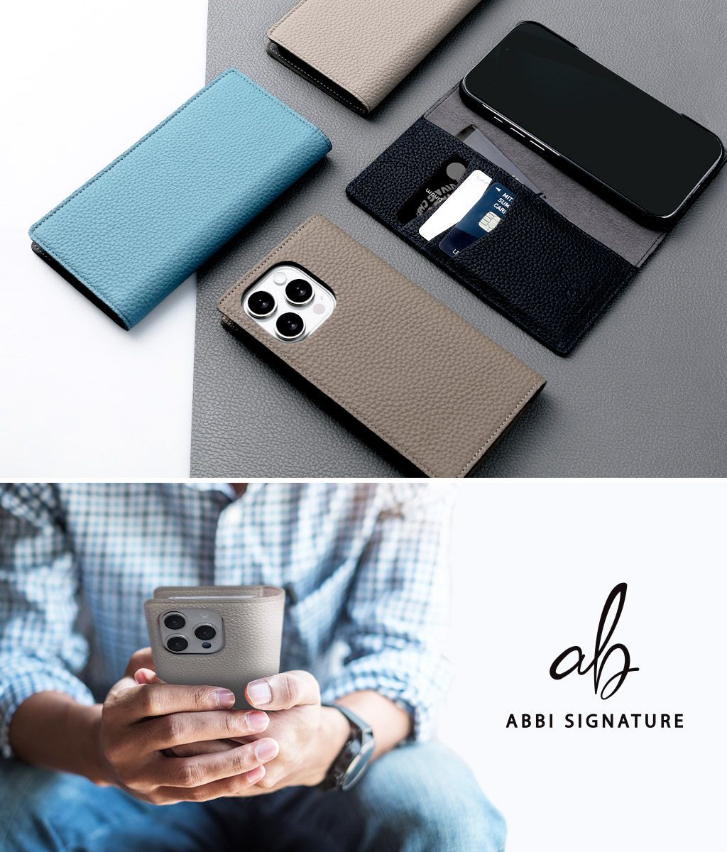 10月中旬発売 正規品 ABBI SIGNATURE iPhone17Pro|17ProMaxケース シュランケンカーフ MagSafe対応ダイアリーケース 本革 日本製 手帳型 ABS27818i17PR ABS27819i17PM CHRISTIANNAURATH_COM_BR