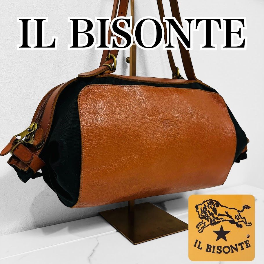 イタリア製IL BISONTE 本革メッセンジャーバッグ茶色は